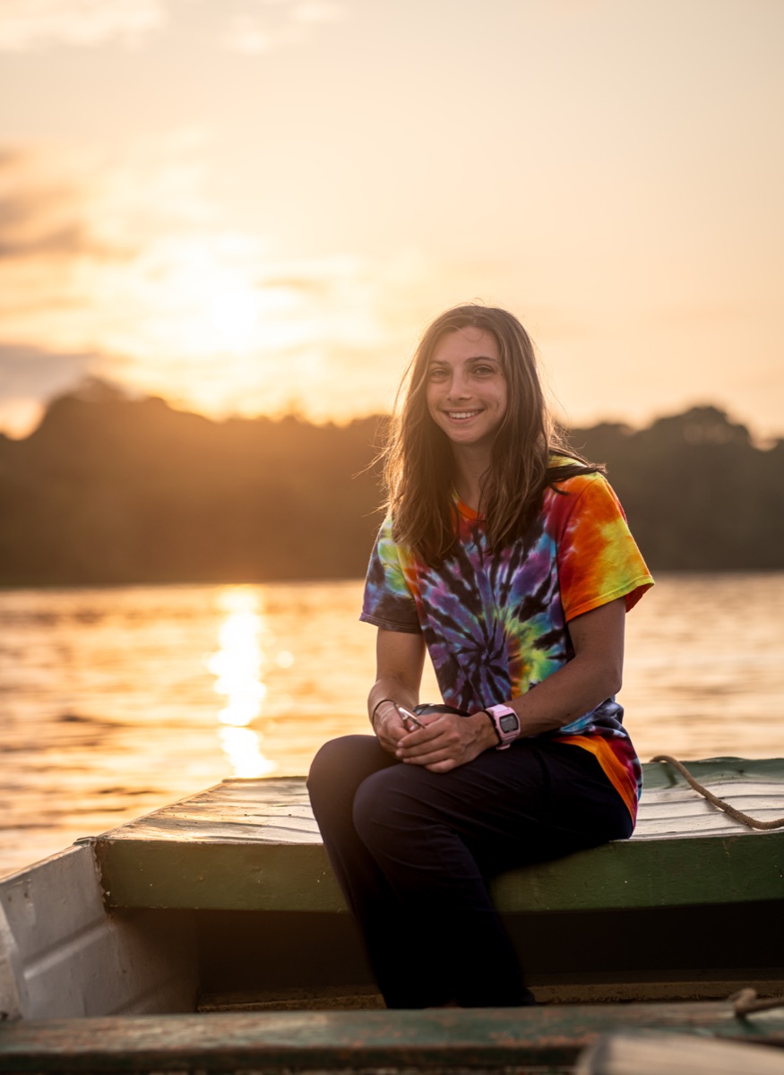 Portrait of Ellen Nirenblatt during fieldwork.
